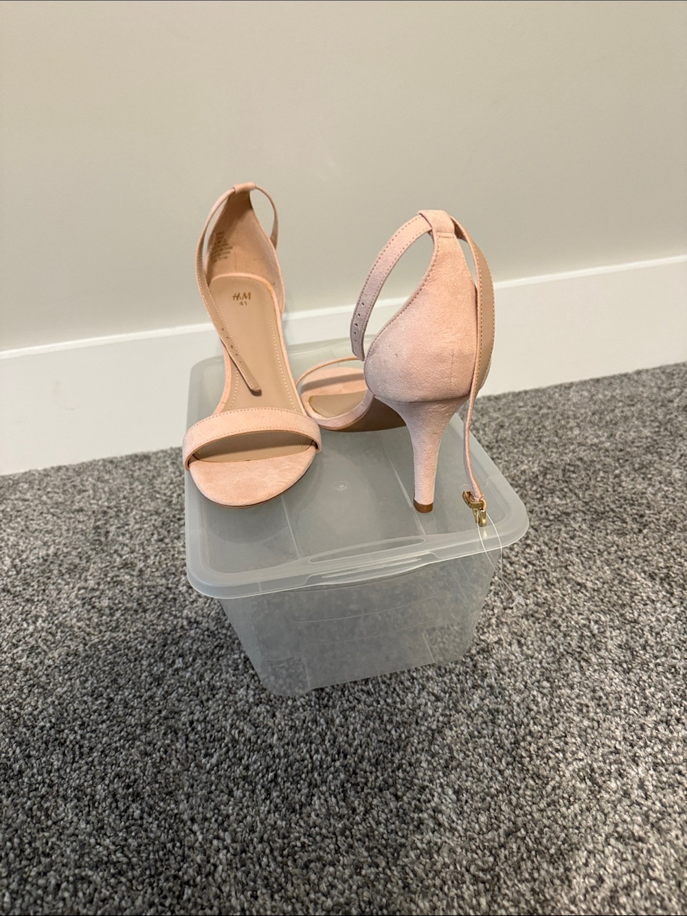 H&M Light Pink Open-Toe Stiletto Heels - Picture 4 of 5